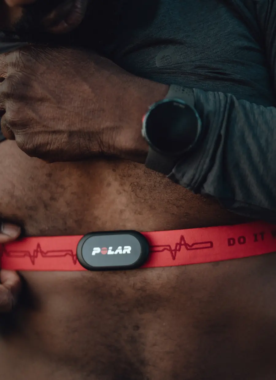 Polar heart rate monitor with chest strap and watch sale