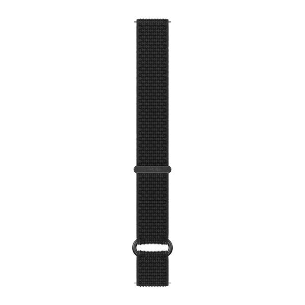 Polar UK Polar hook and loop nylon wristband, 22 mm, Black