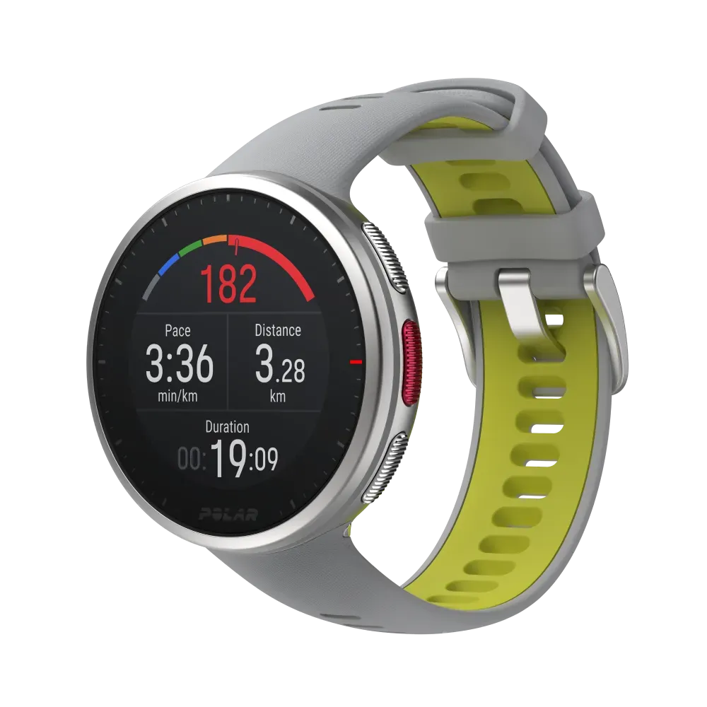 Polar Vantage V2 - Premium Multisport Smartwatch Hr Measurement - For  Iphone & Android - With Bonus Heart Rate H10 Monitor Included!!-  M/l-gray/lime : Target